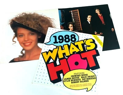 1988 What's Hot LP w/Poster Kylie Minogue, Schnell Fenster, Pat Benatar, Divinyl - Image 1 of 4