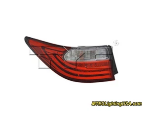 TYC Left Outer Side Tail Light Lamp Assembly for Lexus ES300h ES350 2013-2015 - Picture 1 of 3