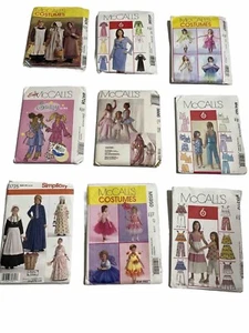 McCall’s Lote de Patrones de Costura Disfraces Vestidos Niños’s Mujer’s Usado - Imagen 1 de 22
