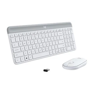 Logitech MK470 Slim Wireless Keyboard and Mouse Combo - Off White - Picture 1 of 9