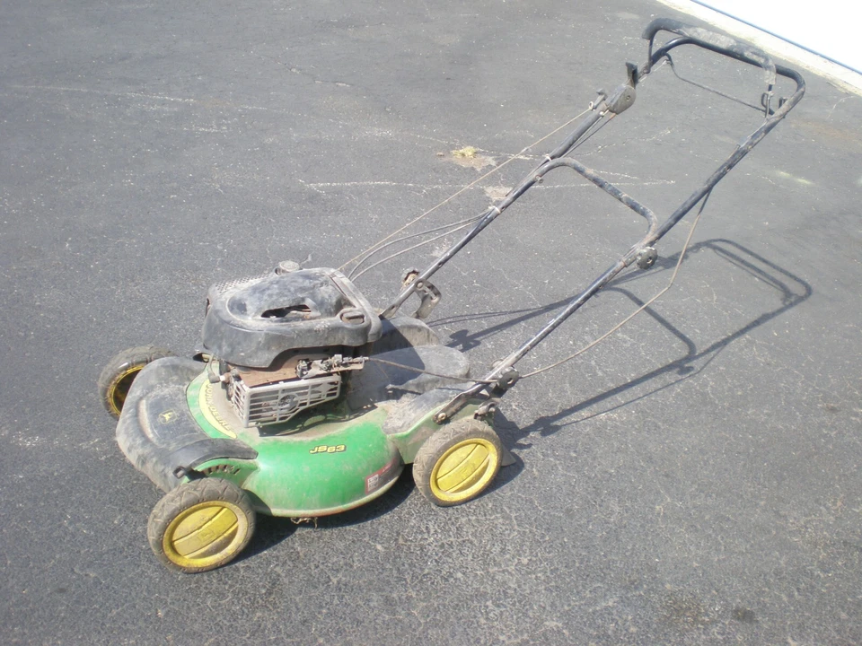 John Deere JS63 Walk Behind Lawnmower  for parts js60 js61 handle, wheels - Image 1 of 1