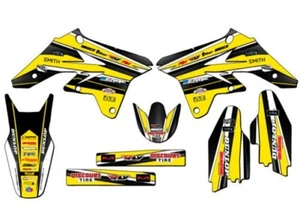 2007-2009 RMZ 250 VIGOR Yellow Senge Graphics Kit Compatible with Suzuki - Picture 1 of 4