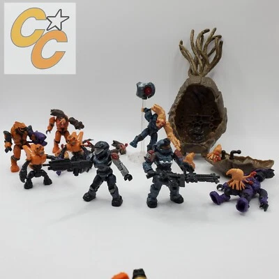 Mega Bloks Halo Covert Ops Mini Figures Flood Siege Drop Pod 97071 97160 - Image 1 of 4