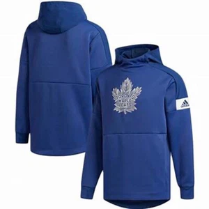 NEW Adidas Toronto Maple Leafs sweatshirt hoodie Game Mode - Men's MEDIUM Blue - Picture 1 of 3