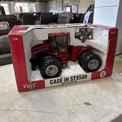 ERTL 1/16 Case IH STX500 Collector Edition W/ 1/64 Chrome Version 2004 NOS - Image 1 of 4