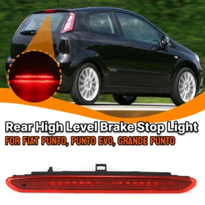 Freno Posterior Terzo Stop LED Luce PER Fiat Grande Punto Abarth Punto Evo Rosso - Foto 1 di 9