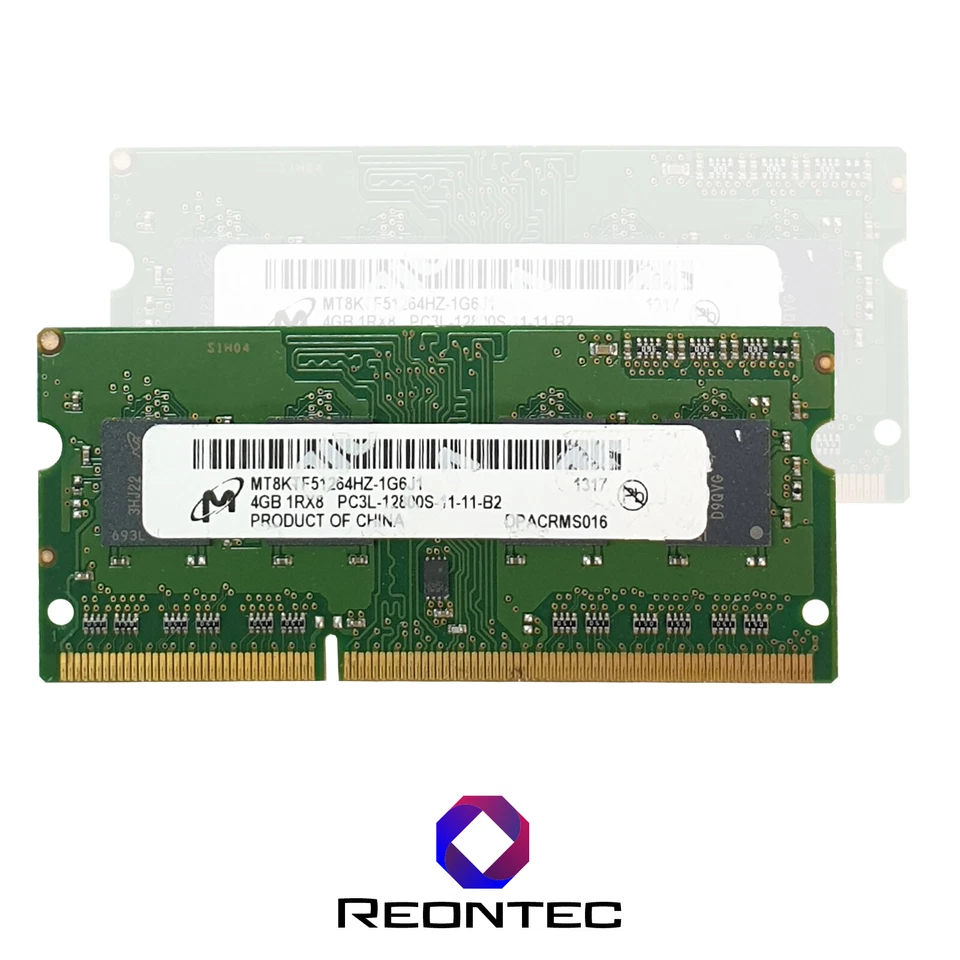 4GB Laptop Ram Micron PC3L - 12800S DDR3 MT8KTF51264HZ-1G6J1 1Rx8 - Immagine 1 di 1