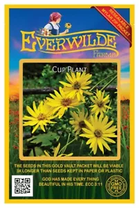 75 Cup Plant Wildflower Seeds - Everwilde Farms Mylar Seed Packet - Picture 1 of 3