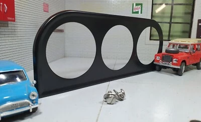 Mini Classic Kit Car Triple Gauge Dash Mounting Bracket Smiths 2" 52mm Oil Water - Image 1 of 4