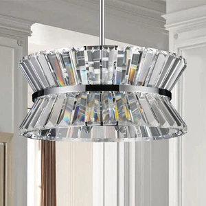 Luxury K9 Crystal Chandelier Lamp Pendant Ceiling Light Dining Living Fixture - Picture 1 of 12