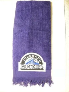 Colorado Rockies hand fingertip TOWEL MLB purple applique MLB baseballs FREESHIP - Picture 1 of 1