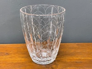 Clyne Farquharson for John Walsh 1930s Art Deco Cut Glass Vase - Picture 1 of 9