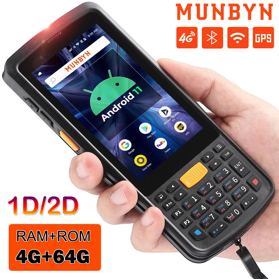MUNBYN Android 11 Barcode Scanner Zebra SE4710 2D/1D Handheld Computer Scanner - Image 1 of 4
