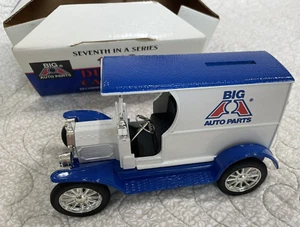 ERTL Big A Auto Parts 1912 Delivery Locking Car Bank #7 Die Cast Metal 1/25 1993 - Picture 1 of 15