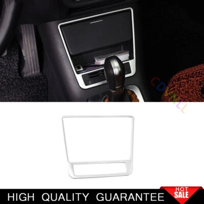 Fit For Volkswagen Tiguan 2010-2016 Matte Silver Console Storage Box Frame Trim - image 1 of 4