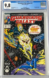 Guardians of the Galaxy #13 CGC 9.8 1991 White Pages Marvel Ghost Rider Cover - Picture 1 of 5