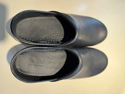 Zueco de cuero negro Sanita US 8 para mujer EU 39 - ¡¡Hermoso!!! Foto 1 de 4