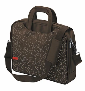 TRUST 17040 "OSLO" WORK 16" NOTEBOOK LAPTOP SHOULDER CARRY BAG BROWN PATTERNED - Picture 1 of 3