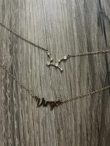 VIRGO Star Sign Constellation Zodiac 2 Necklace Astrology Horoscope Jewelry NEW - Picture 1 of 1