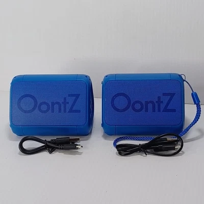 Lot Of 2 OontZ Angle Solo Bluetooth Portable Speakers Blue - Image 1 of 4