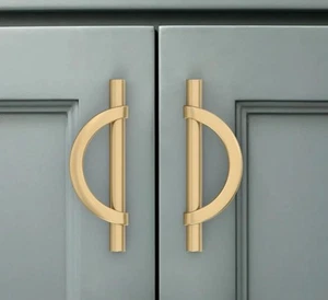 6 Champagne Bronze Cabinet Pulls 3.75 Inch 96 Mm Hole Centers Handles - Picture 1 of 4
