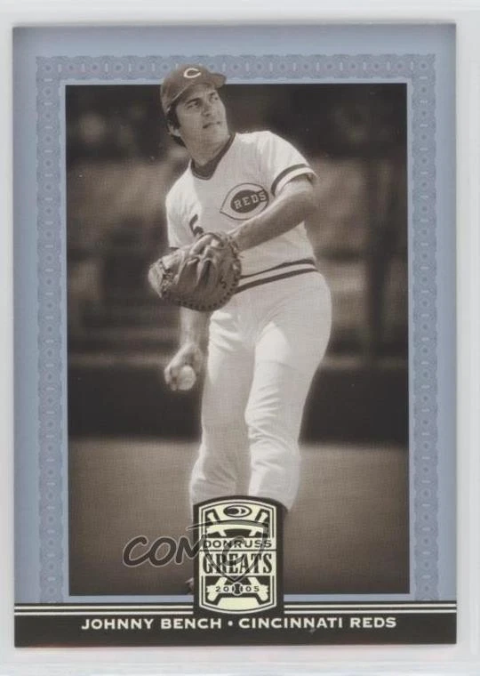 2005 Donruss Greats Silver Holofoil Johnny Bench #44 HOF - Image 1 of 2
