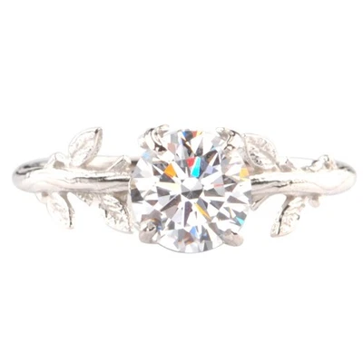 D/VVS1 2.35Ct Round Shape Solitaire Anniversary Ring In 925 Sterling Silver - Image 1 of 4