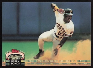 1992 Stadium Club #604 Barry Bonds Pittsburgh Pirates - Picture 1 of 2