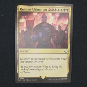 Ruinous Ultimatum Magic The Gathering Fallout raro 220 casi nuevo - Imagen 1 de 6