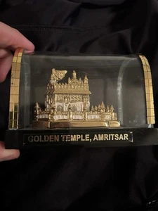 Tempio d'oro Amritsar placcato oro 24k modello religioso sikh essenziale bellissimo! - Foto 1 di 5