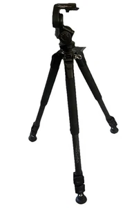 Rocketfish Ultra-light Carbon Fiber Compact Camera Tripod RF-TRP65C Black w Head - Picture 1 of 9