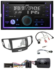 JVC Lenkrad USB 2DIN DAB Bluetooth CD Autoradio für Honda Accord 2008-2015 anthr - Bild 1 von 11