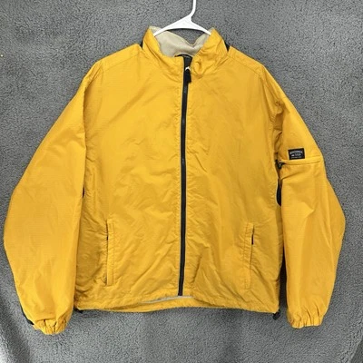 Chaqueta cortavientos con capucha amarilla talla grande edición gimnasio Abercrombie & Fitch para hombre Foto 1 de 4