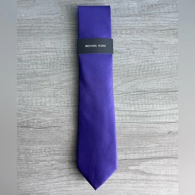 Corbata para hombre Michael Kors Nostrand lila lisa Foto 1 de 4