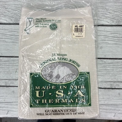 Vintage JE Morgan Thermal Long Johns Underwear Pants Sz Large NEW In Package - Image 1 of 4