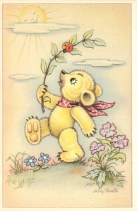 1950s Mary Daester Teddy Bear comic humor artist impression Postcard 25-10593 - Picture 1 of 2