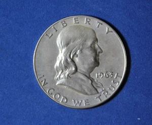 1963- FRANKLIN HALF DOLLAR ~#P32304 - Picture 1 of 2