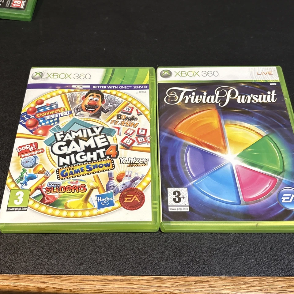 Trivial Pursuit & Family Game Night 4 Microsoft Xbox 360 Games  - Image 1 of 4