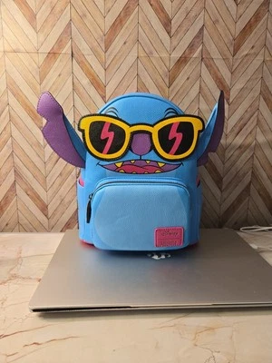 Loungefly Disney Lilo & Stitch Blacklight Stitch Mini Backpack FYE Exclusive - Image 1 of 4