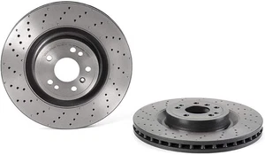 Brembo 09.C338.11 UV Coated Pillar Vented drilled Brake Rotor HONDA OE# 45251... - Foto 1 di 1