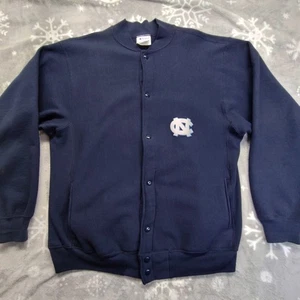 Vintage Champion Reverse Weave UNC Tarheels L Warmup Snap Front Sweater Sweatshirt - Bild 1 von 14