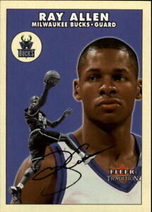2000-01 Fleer Glossy Milwaukee Bucks Basketball Card #27 Ray Allen