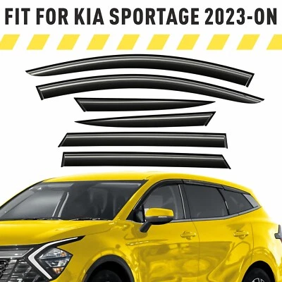 Protectores de lluvia viseras de ventilación pantalla para Kia Sportage 2023-2025 Foto 1 de 4