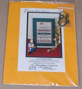 ThreadBear Creations "Little Boy Blue" Cross Stitch Pattern Chartpack - Picture 1 of 2
