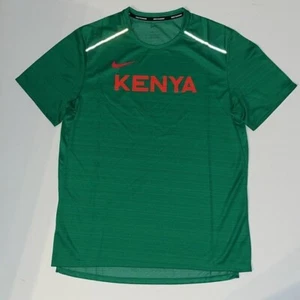 Nike M Kenya Dri-Fit Running Shirt short sleeve CT0105- 320 Men's Green NEW NWOT - Picture 1 of 10