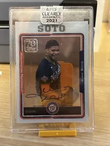 Juan Soto 2021 Topps Clearly Authentic Auto 70 Years Topps Baseball #70TBA-JS - Bild 1 von 4