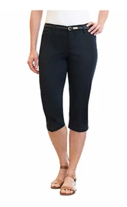 NEW Gloria Vanderbilt Ladies’ Anita Belted Capri - Womens Capri  - Picture 1 of 14