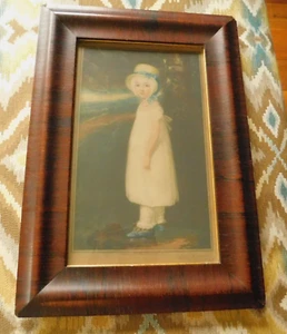 ATQ. 1907 ENGLISH MEZZOTINT VICTORIAN GIRL by HARRY C. DICKENS PENCIL SIGNED - Picture 1 of 11