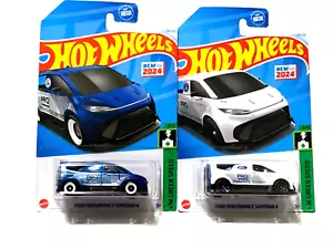 2024 HOT WHEELS LOT OF 2: FORD PERFORMANCE SUPERVAN 4 BLUE HW GREEN SPEED 9/10 - Picture 1 of 3