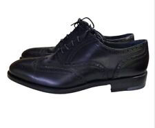 MORESCHI English Style Leather Laced Up Shoes Mens Black Size UK 6.5 REF TRS